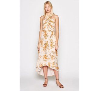 SOLD -JOIE ARNEY SILK FLORAL HALTER MIDI DRESS NWT